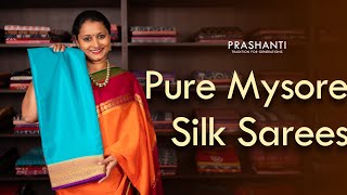 Pure Mysore Silk Sarees from Rs4950  Prashanti  29 June 24 [upl. by Ammeg261]