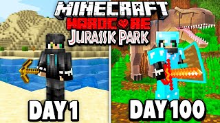 I Survived 100 Days in Jurassic Park on Minecraft Heres What Happened [upl. by Gherardi181]