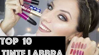 TOP 10 TINTE LABBRA  Simona Nappi MUA [upl. by Romalda180]