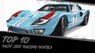 Top 10 Must See Racing Movies [upl. by Kalman466]