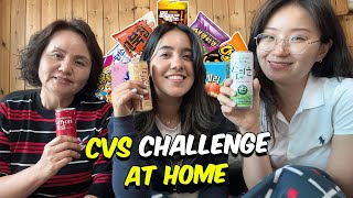 CVS CHALLENGE AT HOME  KDRAMA SNACKS [upl. by Ydnerb]