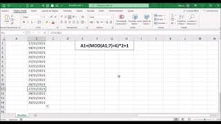 Dicas  Criar lista de datas só com dias úteis no Excel [upl. by Rieth283]