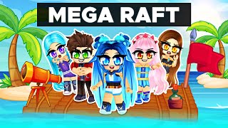 We built a MEGA RAFT in Roblox [upl. by Ennayelsel534]