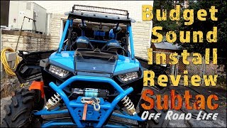 UTV Sound System On A Budget  Install And Review [upl. by Walther389]