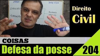 Direito Civil  Aula 204  Defesa da Posse É isso [upl. by Esylle654]