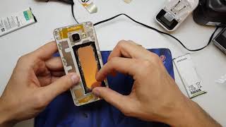 Samsung Galaxy A3 2016 How to Open and change battery [upl. by Teddi168]