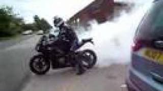 Honda Fireblade CBR1000RR BURNOUT [upl. by Eigla]