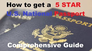 How to Get a 5 STAR US National Passport [upl. by Mullane]