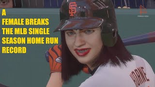 A Female Breaks MLB Single Season HR Record [upl. by Innis]