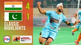 India v Pakistan  Mens Hockey World Cup 2010  Classic Highlights [upl. by Ahsikyw762]