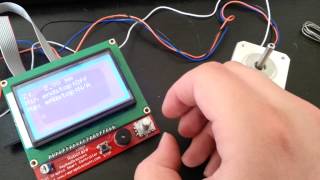 Rebel II Reprap with display quotSmart Controller LCD 12864quot  programmed electronic [upl. by Wahlstrom]