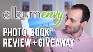 AlbumEnvy Lay Flat Photo Book Review  Giveaway [upl. by Yblek]