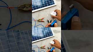 Solar Panel Connection 🤓😎 solarpanel emergency connection smartideas gadgets diy [upl. by Landry]