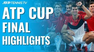 Djokovic Serbia Defeat Spain To Win First ATP Cup Title  ATP Cup 2020 Final Highlights [upl. by Sweet]