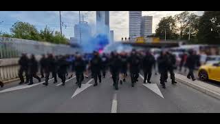 Ljubljana  Slovan pochod Ultras Slovan [upl. by Llyrad]