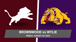 Wylie Bulldog Football 2023 Wylie Bulldogs vs Brownwood Lions [upl. by Arinaj510]