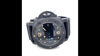 Panerai SUBMERSIBLE CARBOTECH™ 47mm Watch PAM 616 [upl. by Colas74]