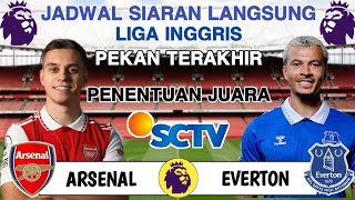 Jadwal Liga Inggris Pekan Ke 38  ARSENAL vs EVERTON  MAN CITY vs WEST HAM  EPL 20232024 [upl. by Charo661]