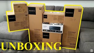 SONY Sound System 72 Channel Receiver STRDN1080 amp Speakers SSCS3 Surround Sound UNBOXING [upl. by Tegdig581]