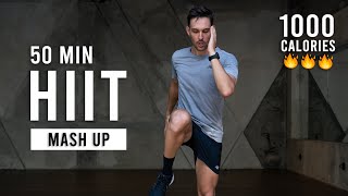 50 Min Fat Burning HIIT Workout  Burn 1000 Calories Full Body At Home [upl. by Laroc]