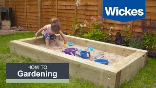 How to Build a Sandpit with Wickes [upl. by Edniya]