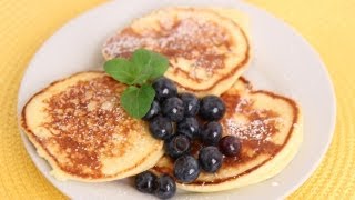 Ricotta Pancakes Recipe  Laura Vitale  Laura in the Kitchen Episode 560 [upl. by Elleinet]