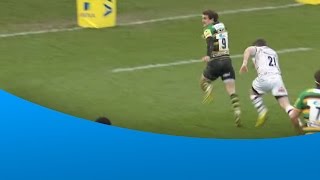 Lee Dicksons try vs London Irish [upl. by Eillek135]