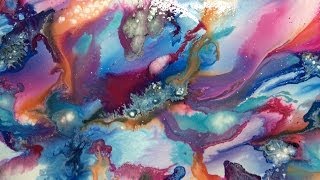 Acrylic Abstract Art Painting Ideas Fluid Paint Techniques Examples [upl. by Mueller]