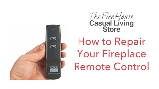 How to Repair Your Fireplace Remote Control [upl. by Terrill920]