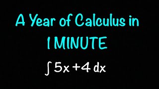 A Years Worth of Calculus in 1 Minute [upl. by Nimesh]