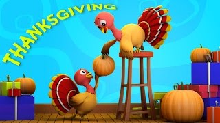 Thanksgiving  turkey song  nursery rhymes Farmees  five little turkeys rhymes by Farmees [upl. by Emina]