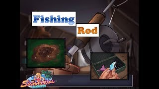 Summertime Saga Fishing Rod  How to find Fishing Rod and Baits  Rods and Baits [upl. by Acisset920]