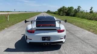 LOUD GT3RS Akrapovic exhaust launch control and revs [upl. by Hpesojnhoj233]