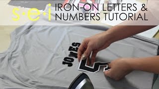 DIY Team Shirt Jersey Numbers and Letters SEI Crafts [upl. by Dorella]