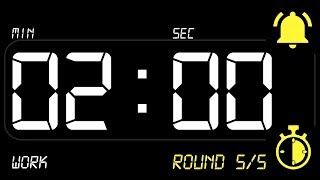 ⏰ INTERVAL 2x1 Timer 2 Minute Work  1 Minute Rest BEEP 🔔  Countdown with Alarm [upl. by Ulberto]