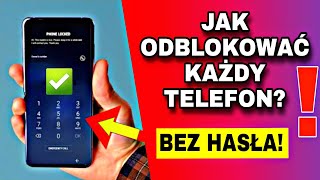 JAK legalnie odblokować każdy telefon gdy zapomnimy kodu hasła wzoru Poradnik 📲 [upl. by Aicatan875]