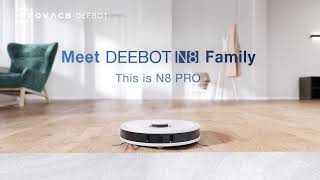 Discover The Ecovacs DEEBOT N8 PRO White  The Good Guys [upl. by Nemra698]