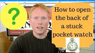 How to Open the Back  Stuck Pocket Watch Case  Easy Fix [upl. by Enidan]