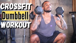 At Home CrossFit® Workout  15 Minute Dumbbell Workout [upl. by Ahsemo109]