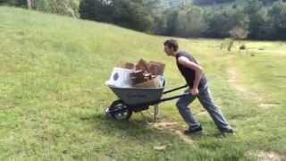 ELECTRIC MOTORIZED WHEELBARROW ATTACHMENT  The Hillbarrow [upl. by Tann]