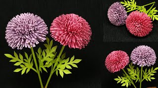 How to make flowers with paper DIY paper flowers flower making from paper craft flower [upl. by Adnirol]