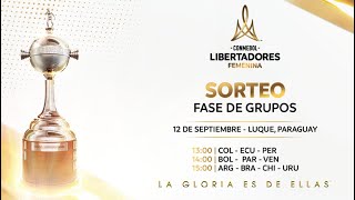 SORTEO  CONMEBOL LIBERTADORES FEMENINA 2024 [upl. by Sapphire]