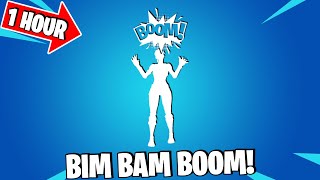 FORTNITE BIM BAM BOOM EMOTE 1 HOUR DANCE Icon Series [upl. by Elma]