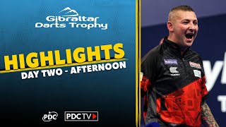 FAMOUS FIGHTBACK  Day Two Afternoon Highlights  2022 Gibraltar Darts Trophy [upl. by Rodina]