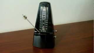 A mechanical windup metronome working [upl. by Oecile]