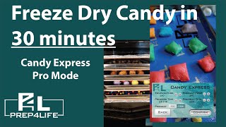 Freeze Dry Candy in 30 minutes with Prep4Life Candy Express Pro Mode cubenation freezedryer [upl. by Elaval]