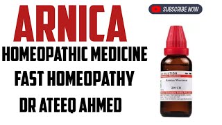 Arnica Homeopathic Medicine  Uses amp Symptoms  Arnica 30 C amp 200 C [upl. by Hamnet576]