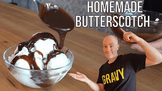 Butterscotch Recipe  Homemade Butterscotch Easy Butterscotch Dessert  Butterscotch Sauce [upl. by Ylloj283]