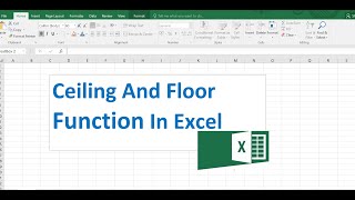 ceiling and floor functions in excel [upl. by Timms539]