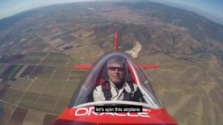 Aerobatic Champion Demonstrates Loops and Spins [upl. by Aihsirt]